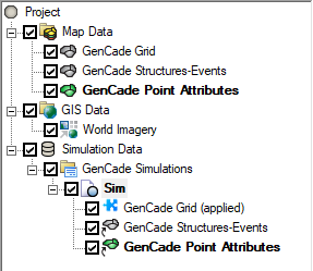 SMS Data Tree with a properly defined GenCade simulation.