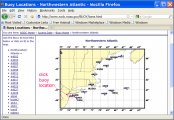 Figure B.3 NODC buoy data access regional map.