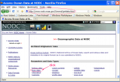 Figure B.1 NODC buoy data access website.