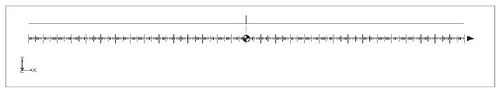 Figure 2. GenCade straight shoreline with single groin domain.